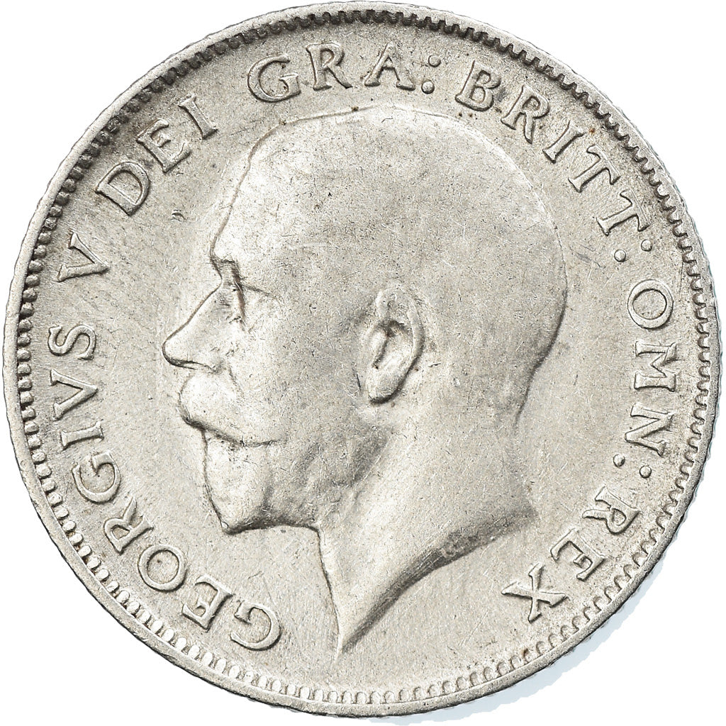 Münze, Großbritannien, George V, 6 Pence, 1916, SS+, Silber, KM:815