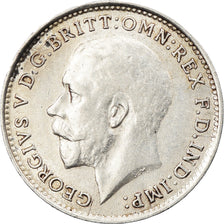 Coin, Great Britain, George V, 3 Pence, 1916, AU(55-58), Silver, KM:813
