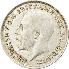 Coin, Great Britain, George V, 3 Pence, 1916, AU(50-53), Silver, KM:813
