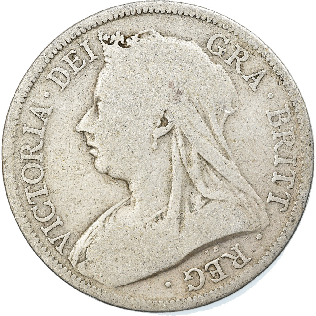 Coin, Great Britain, Victoria, 1/2 Crown, 1893, VF(20-25), Silver, KM:782