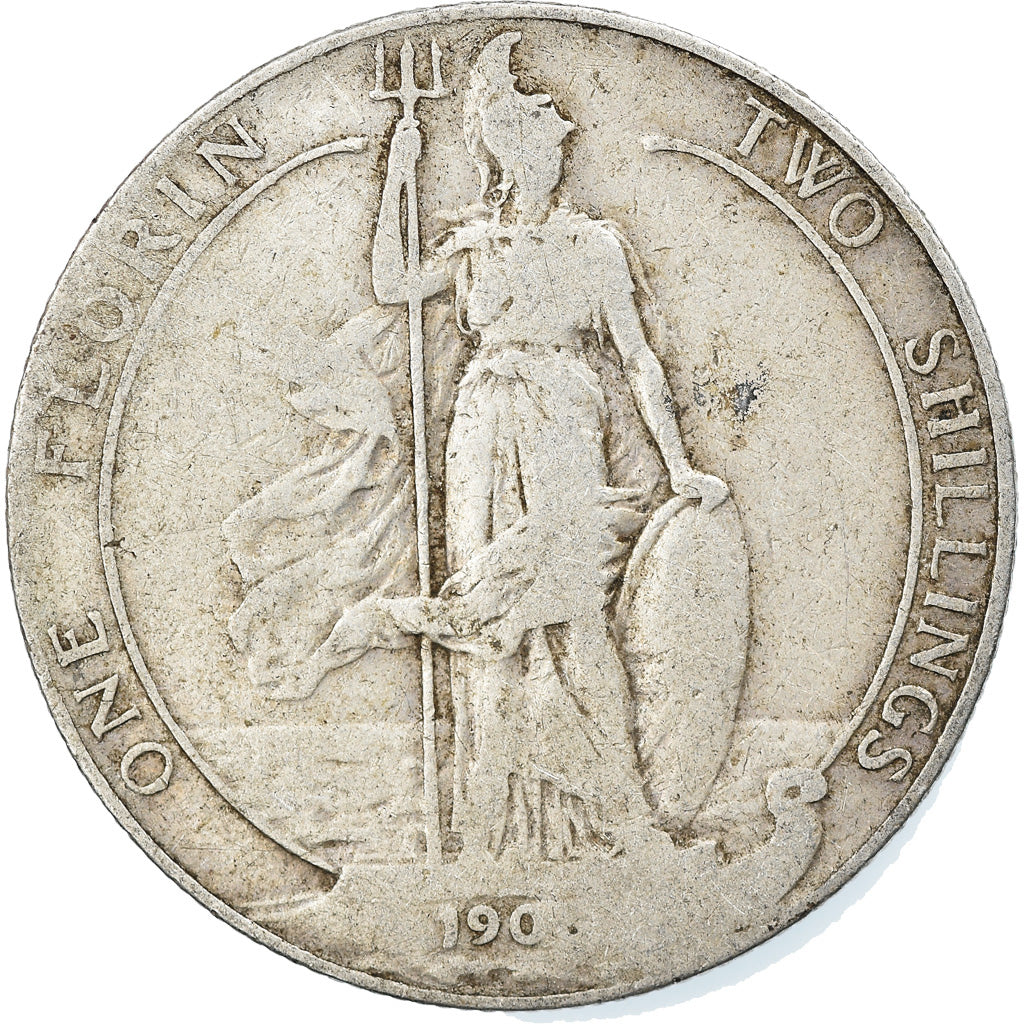 Coin, Great Britain, Edward VII, Florin, Two Shillings, Uncertain date