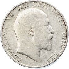 Coin, Great Britain, Edward VII, Shilling, 1910, EF(40-45), Silver, KM:800