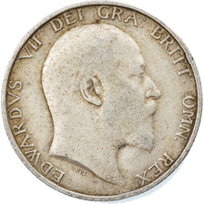 Coin, Great Britain, Edward VII, Shilling, 1910, EF(40-45), Silver, KM:800