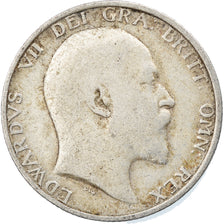 Coin, Great Britain, Edward VII, Shilling, 1910, VF(30-35), Silver, KM:800