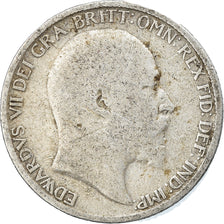 Coin, Great Britain, Edward VII, 6 Pence, 1907, VF(20-25), Silver, KM:799