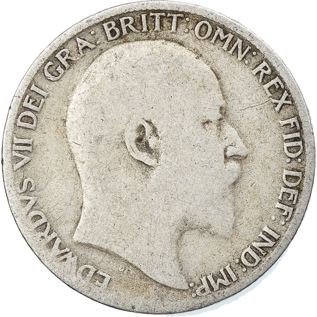 Coin, Great Britain, Edward VII, 6 Pence, 1903, VF(20-25), Silver, KM:799