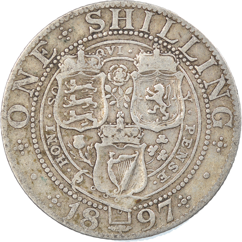 Coin, Great Britain, Victoria, Shilling, 1897, VF(20-25), Silver, KM:780