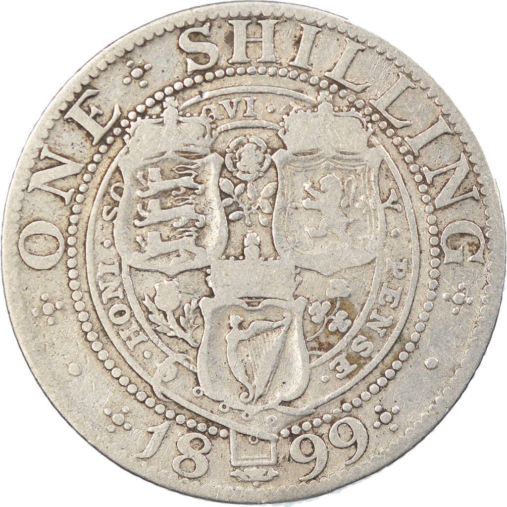 Coin, Great Britain, Victoria, Shilling, 1899, VF(20-25), Silver, KM:780