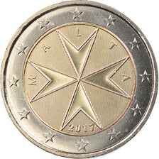 Malta, 2 Euro, 2017, MS(65-70), Bimetaliczny, KM:New