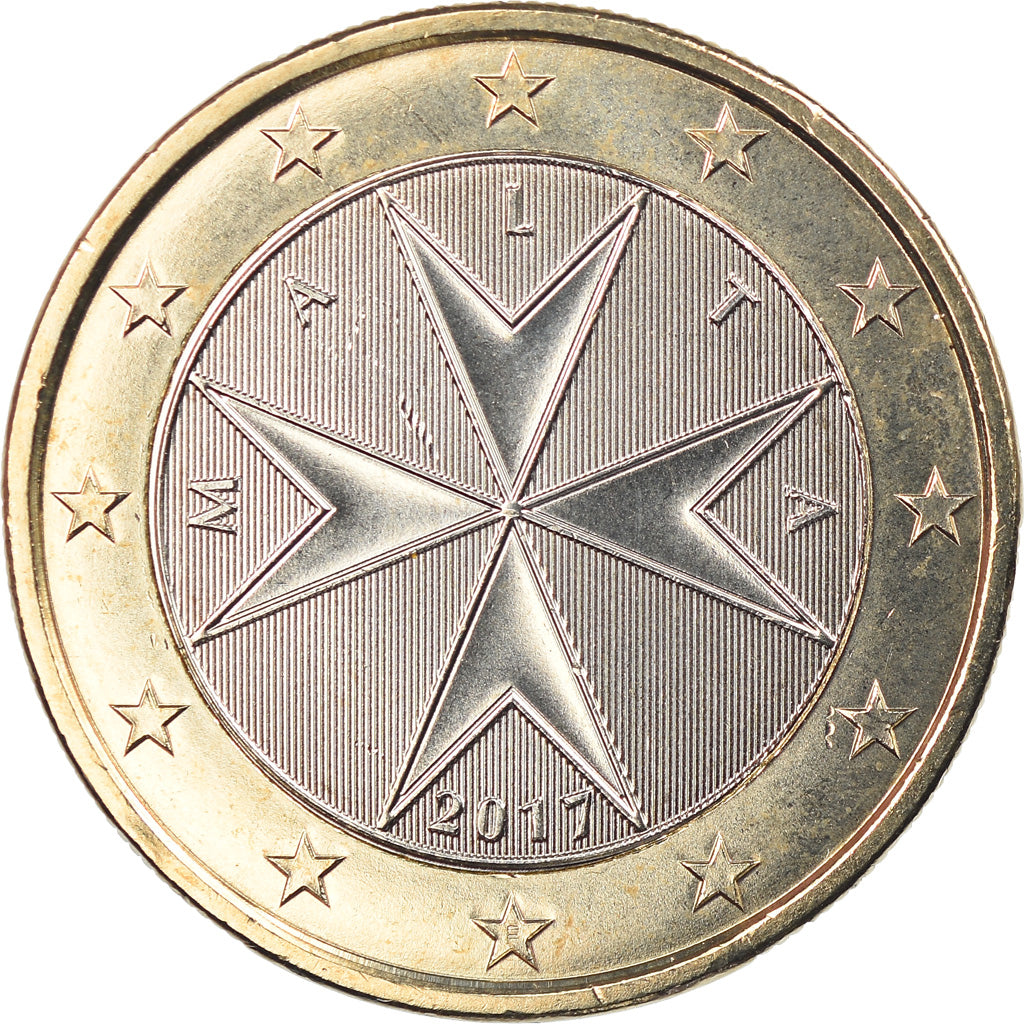 Malta, Euro, 2017, FDC, Bimetálico, KM:New