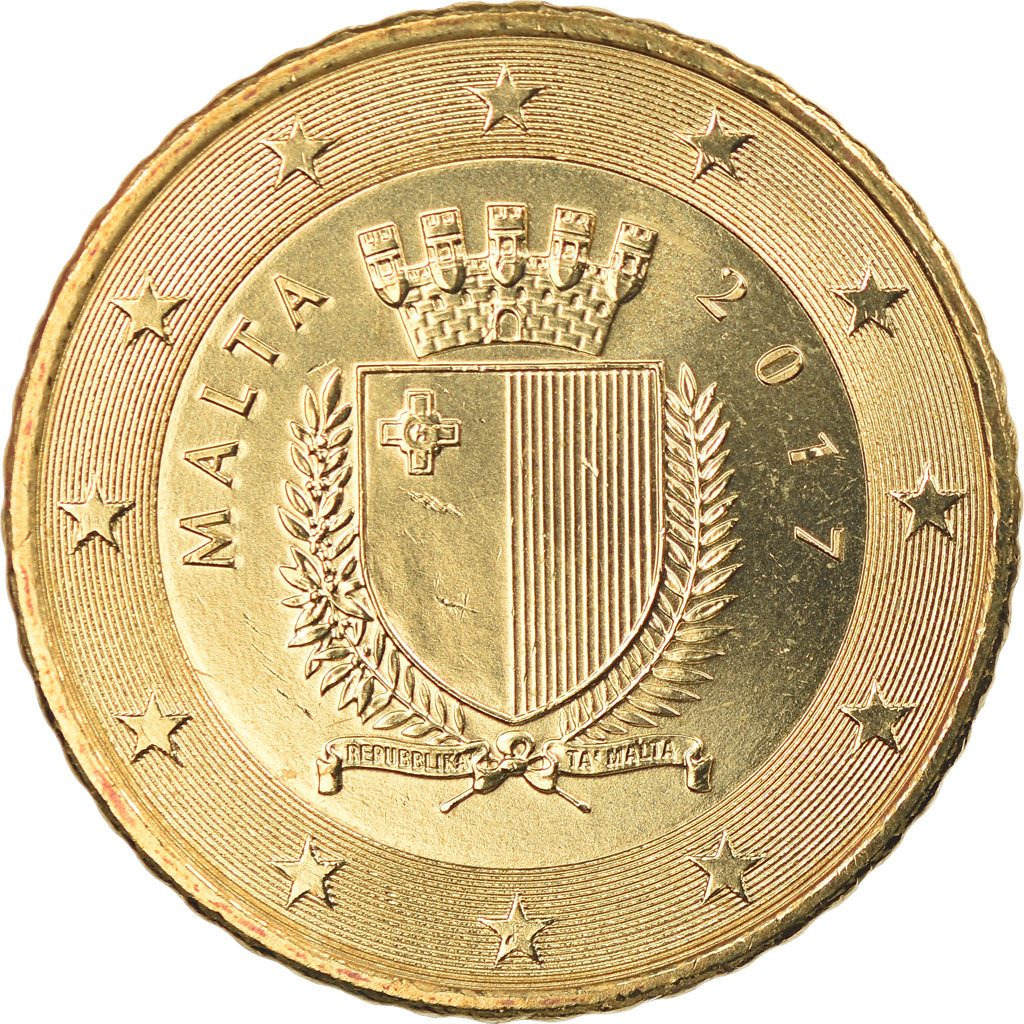Malta, 50 Euro Cent, 2017, FDC, Latón, KM:New