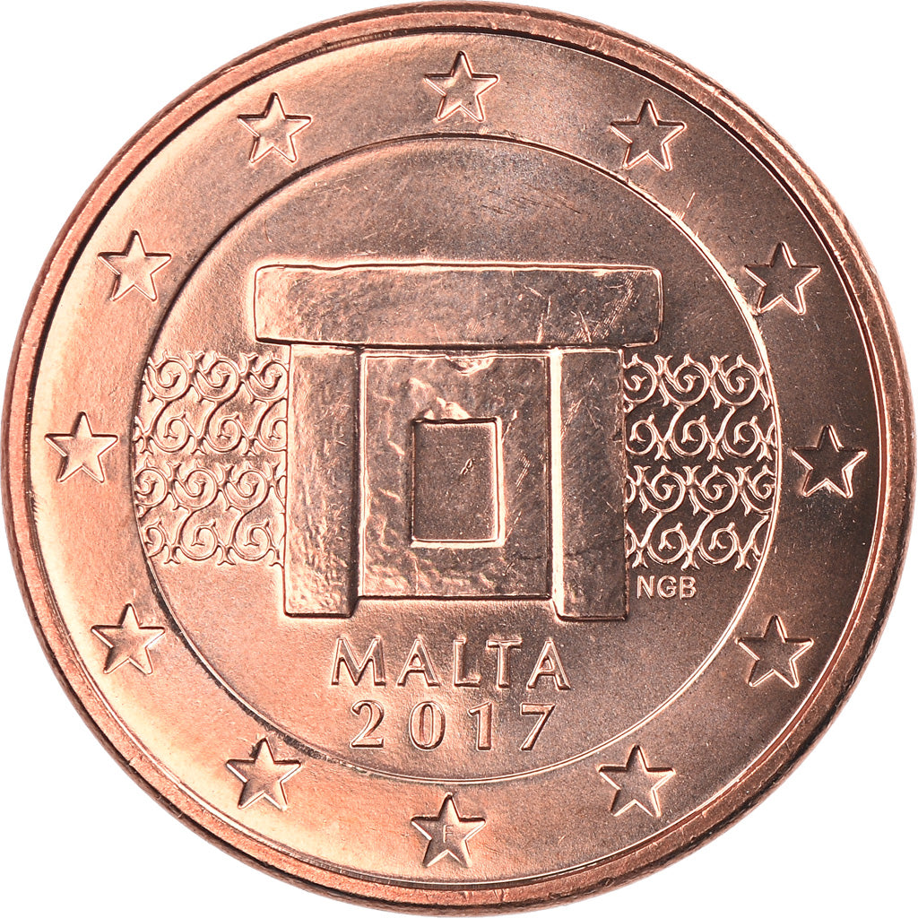 Malta, 5 Euro Cent, 2017, FDC, Cobre chapado en acero, KM:New
