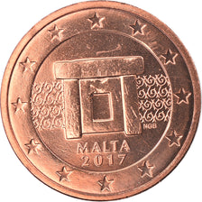 Malta, 2 Euro Cent, 2017, MS(65-70), Copper Plated Steel, KM:New