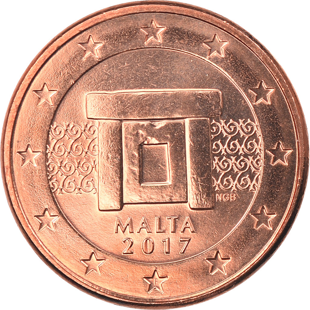 Malta, Euro Cent, 2017, MS(65-70), Copper Plated Steel, KM:New