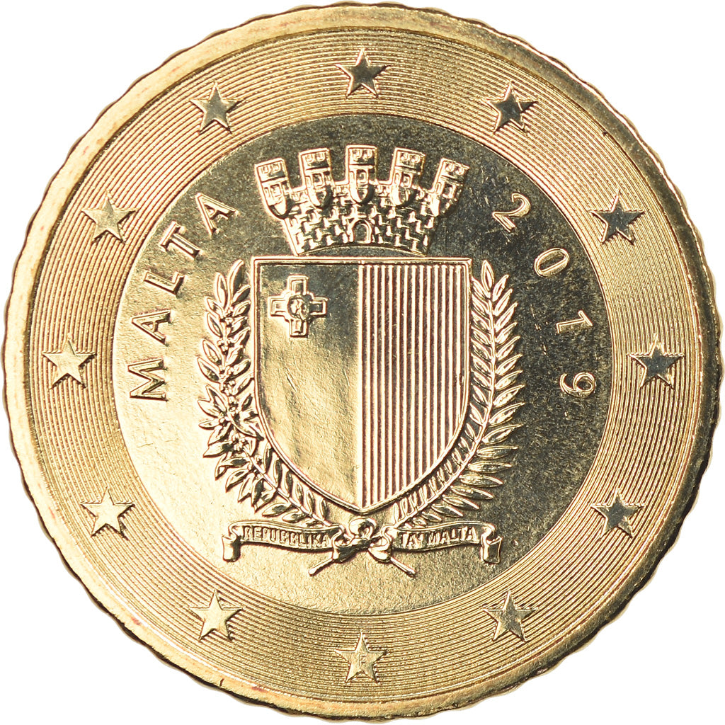 Malta, 50 Euro Cent, 2019, MS(65-70), Brass, KM:New