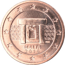 Malta, Euro Cent, 2019, MS(65-70), Copper Plated Steel, KM:New