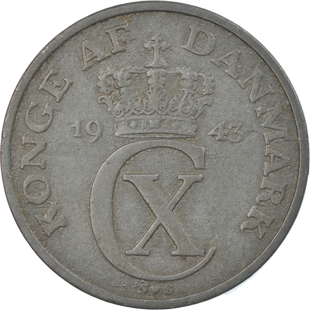 Monnaie, Danemark, Christian X, 5 Öre, 1943, Copenhagen, TTB, Zinc, KM:834a