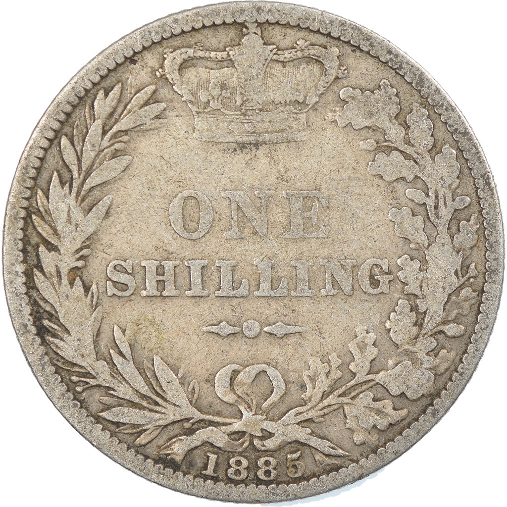 Coin, Great Britain, Victoria, Shilling, 1885, VF(20-25), Silver, KM:734.4