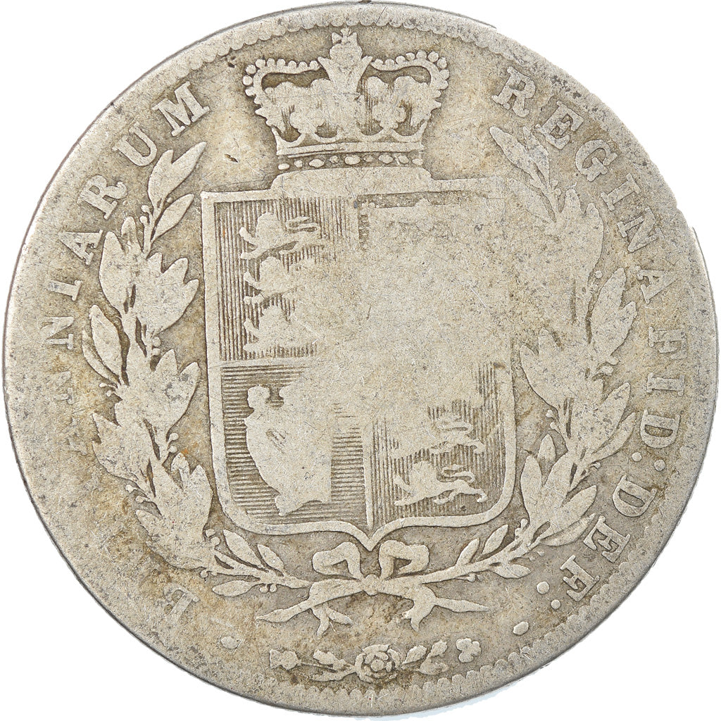Coin, Great Britain, Victoria, 1/2 Crown, 1876, VF(20-25), Silver, KM:756