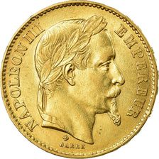 Munten, Frankrijk, Napoleon III, Napoléon III, 20 Francs, 1869, Strasbourg