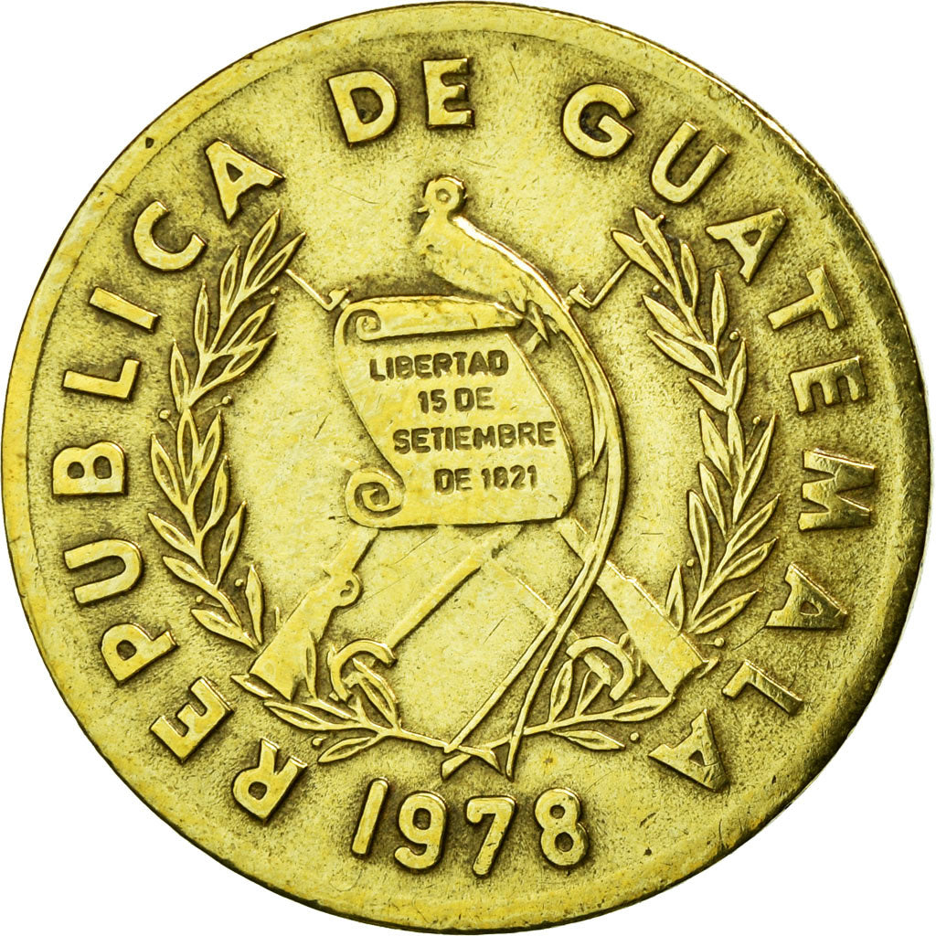 Coin, Guatemala, Centavo, Un, 1978, AU(50-53), Brass, KM:275.1