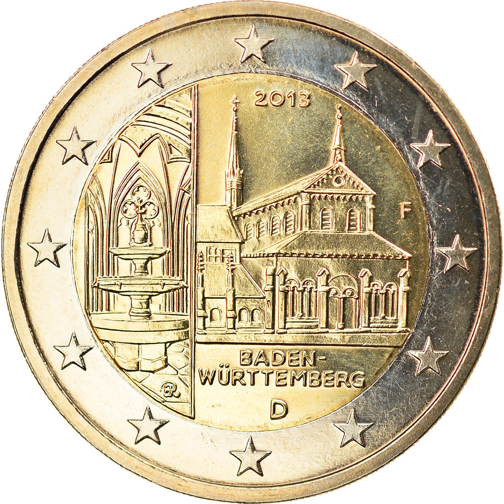 Bundesrepublik Deutschland, 2 Euro, 2013, Stuttgart, UNZ, Bi-Metallic, KM:314