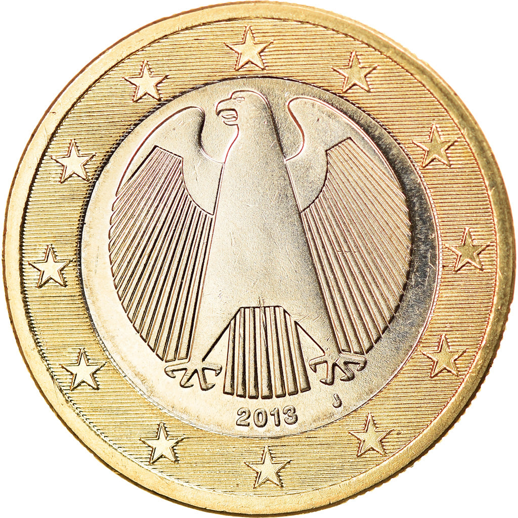 GERMANY - FEDERAL REPUBLIC, Euro, 2013, Hamburg, MS(63), Bi-Metallic, KM:New