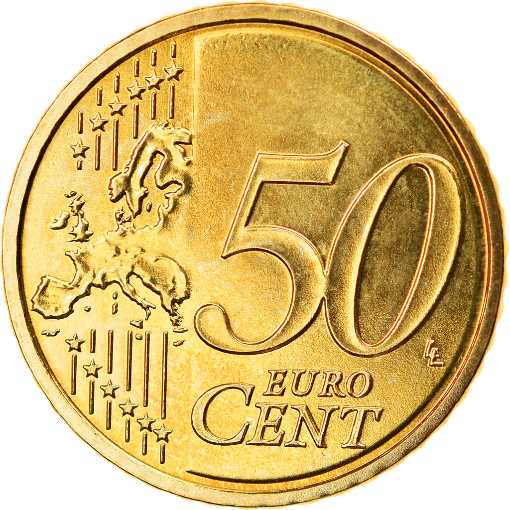 GERMANY - FEDERAL REPUBLIC, 50 Euro Cent, 2013, Hambourg, MS(63), Brass, KM:New