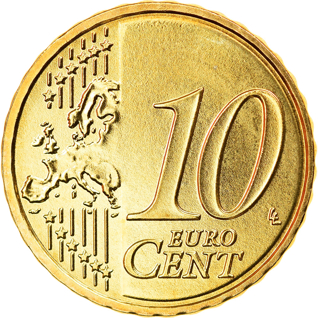 GERMANY - FEDERAL REPUBLIC, 10 Euro Cent, 2013, Hambourg, MS(63), Brass, KM:254
