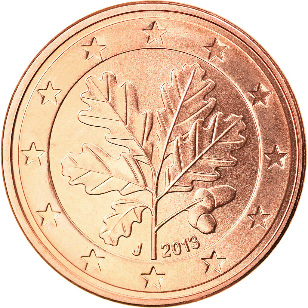 GERMANIA - REPUBBLICA FEDERALE, 5 Euro Cent, 2013, Hambourg, SPL, Acciaio