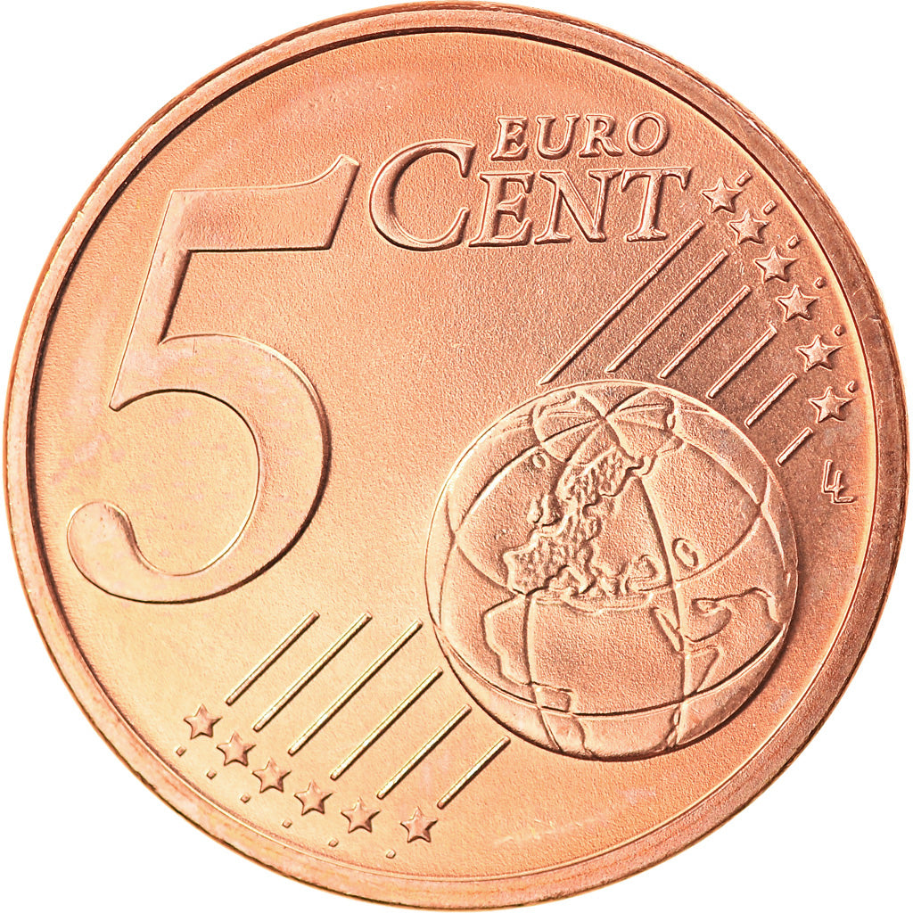 GERMANIA - REPUBBLICA FEDERALE, 5 Euro Cent, 2013, Hambourg, SPL, Acciaio