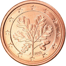 GERMANY - FEDERAL REPUBLIC, Euro Cent, 2013, Hambourg, MS(63), Copper Plated