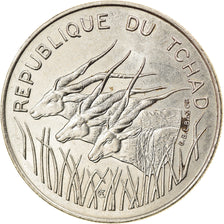 Coin, Chad, 100 Francs, 1984, EF(40-45), Nickel, KM:3