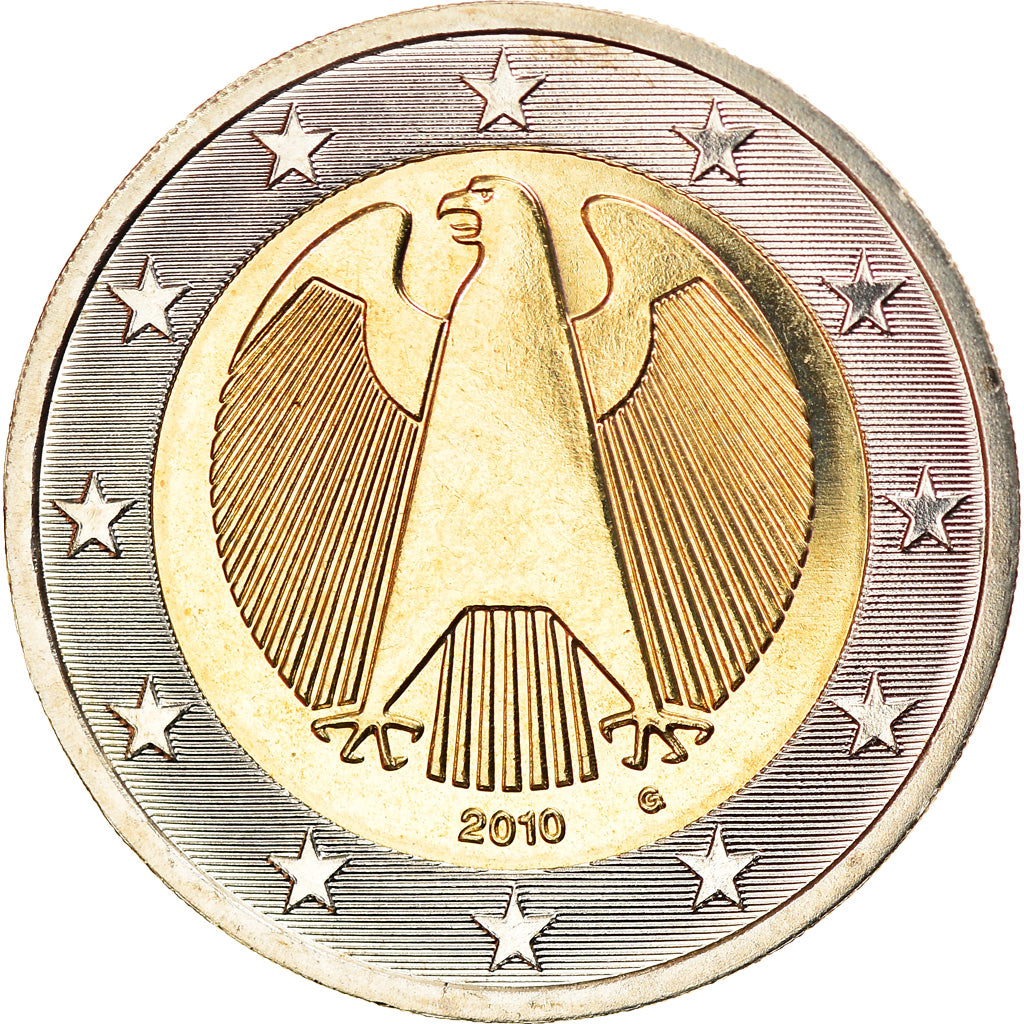Bundesrepublik Deutschland, 2 Euro, 2010, Karlsruhe, UNZ, Bi-Metallic, KM:258
