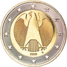 GERMANIA - REPUBBLICA FEDERALE, 2 Euro, 2010, Karlsruhe, SPL, Bi-metallico