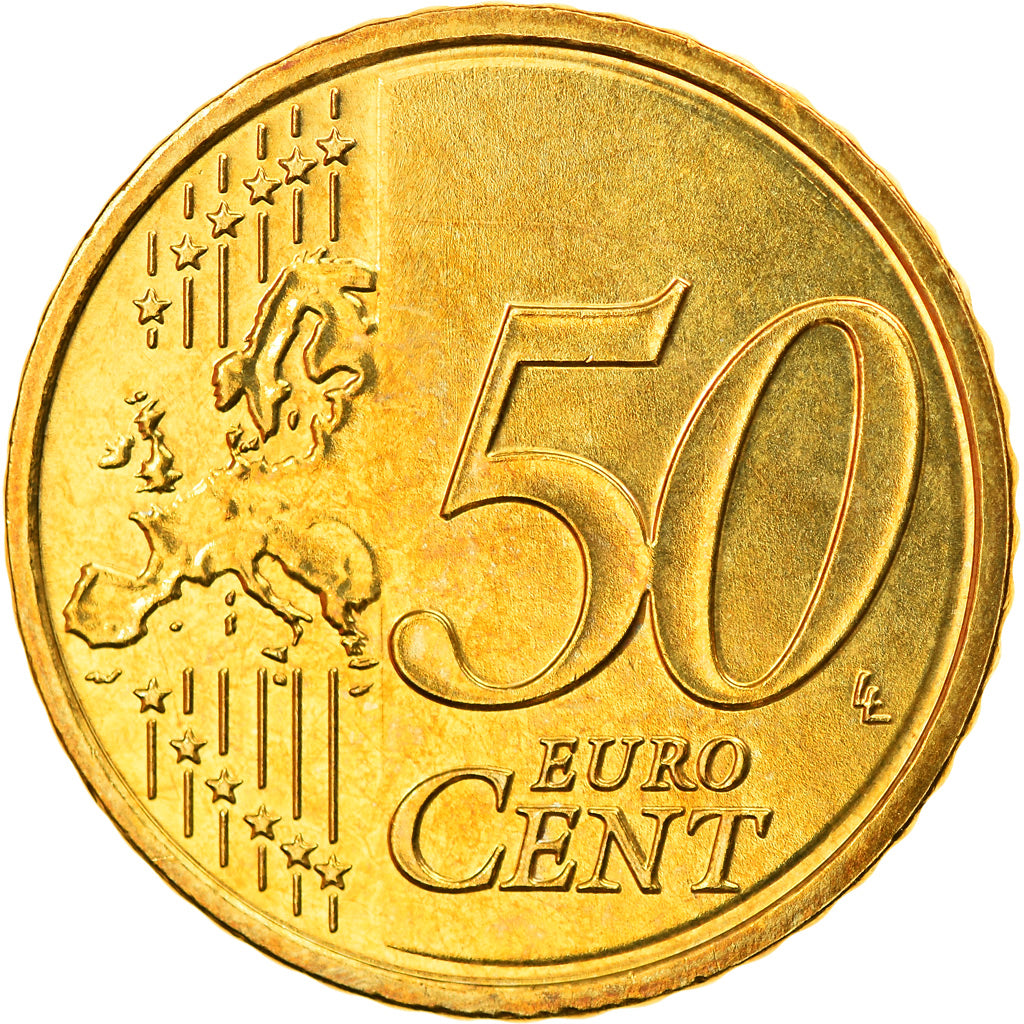 GERMANIA - REPUBBLICA FEDERALE, 50 Euro Cent, 2010, Karlsruhe, SPL, Ottone