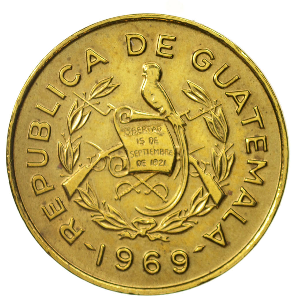 Guatemala, Centavo, Un, 1969, SS+, Brass, KM:265
