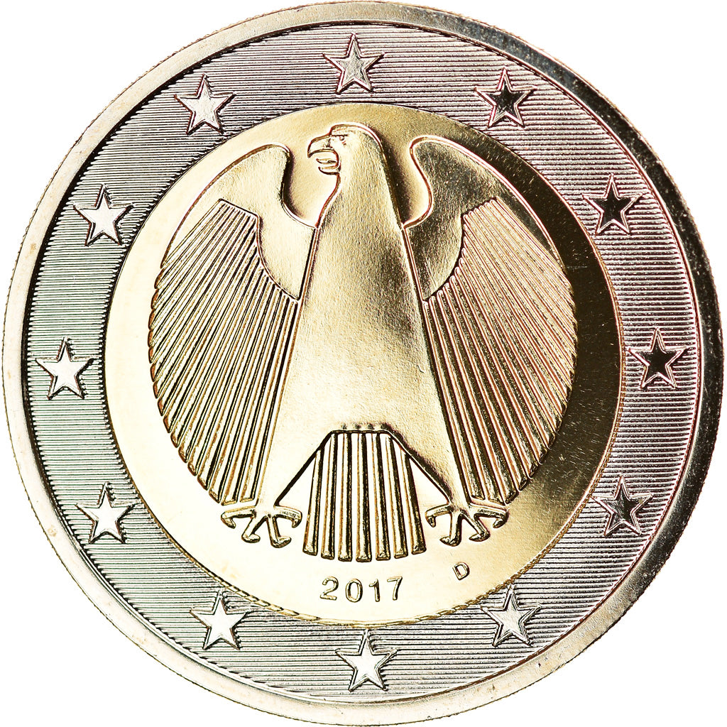GERMANY - FEDERAL REPUBLIC, 2 Euro, 2017, Munich, MS(65-70), Bi-Metallic, KM:New