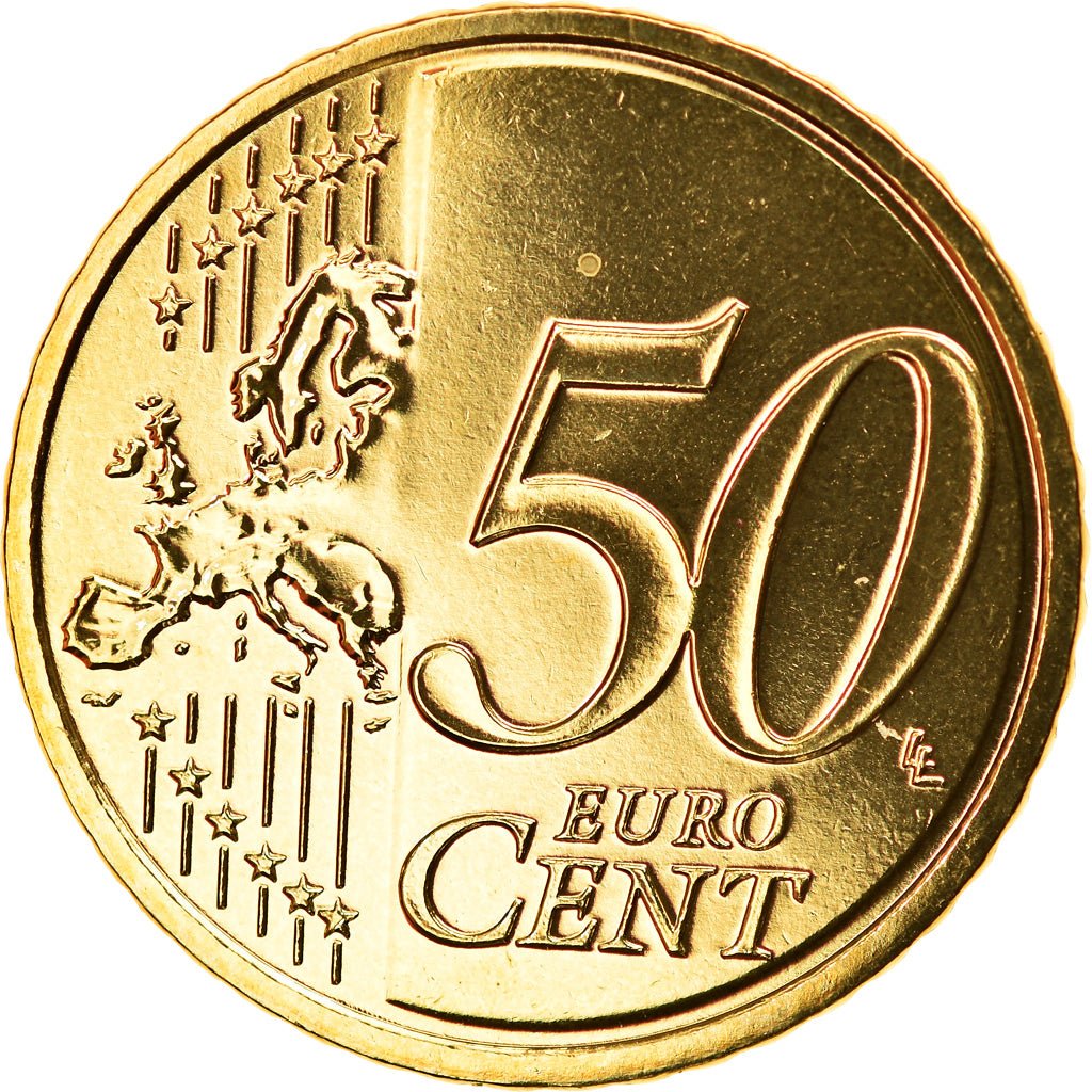 GERMANY - FEDERAL REPUBLIC, 50 Euro Cent, 2017, Munich, MS(65-70), Brass, KM:New