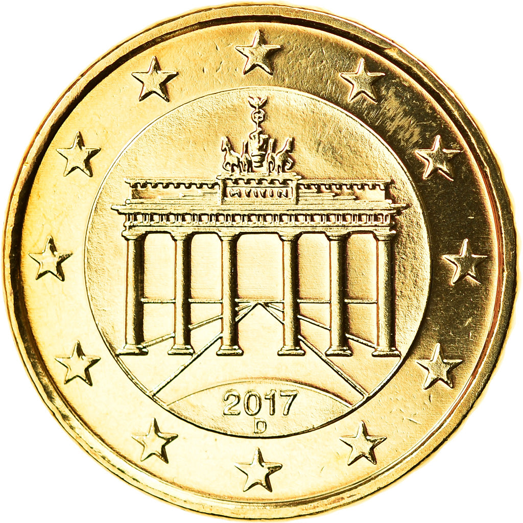 Bundesrepublik Deutschland, 10 Euro Cent, 2017, Munich, UNZ, Messing, KM:New