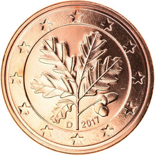 GERMANY - FEDERAL REPUBLIC, 5 Euro Cent, 2017, Munich, MS(63), Copper Plated