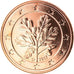 GERMANY - FEDERAL REPUBLIC, 5 Euro Cent, 2017, Munich, MS(63), Copper Plated