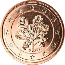 GERMANY - FEDERAL REPUBLIC, 2 Euro Cent, 2017, Munich, MS(63), Copper Plated