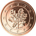 GERMANY - FEDERAL REPUBLIC, 2 Euro Cent, 2017, Munich, MS(63), Copper Plated