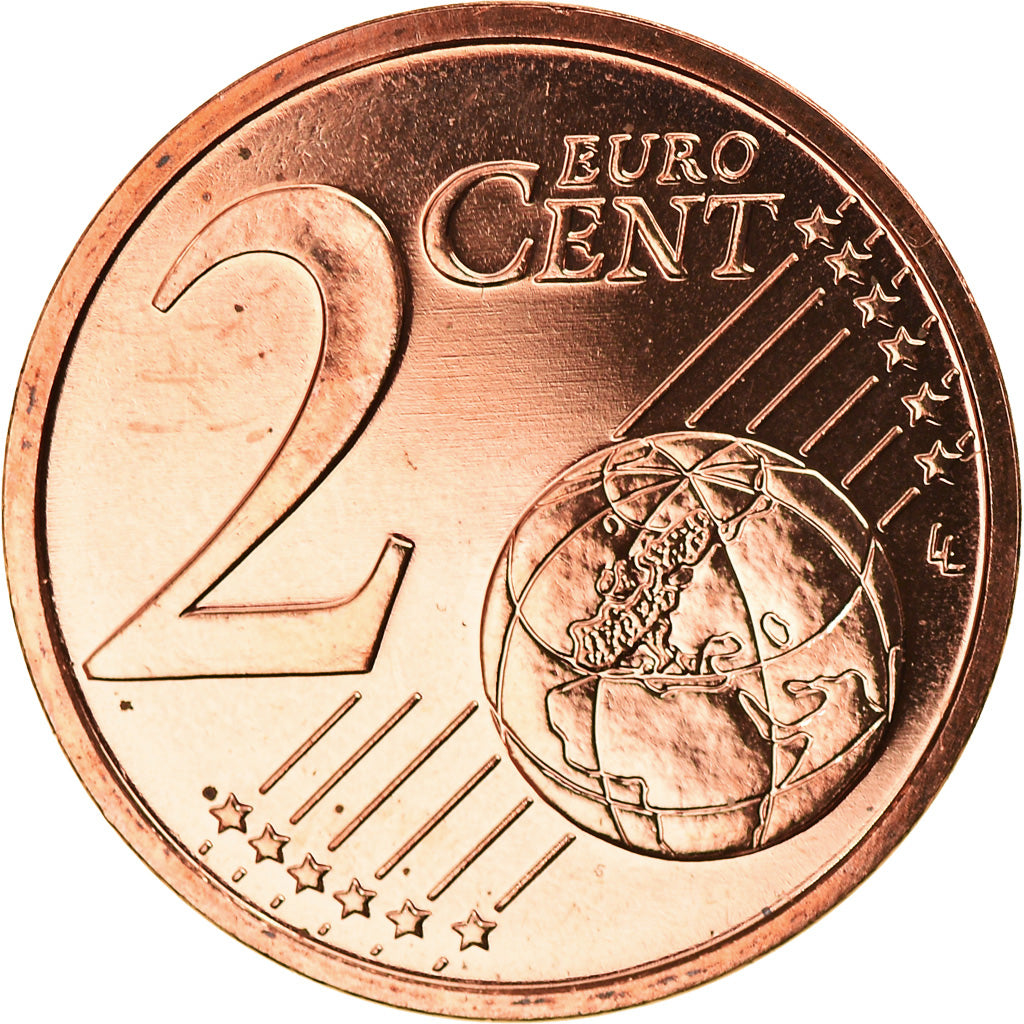 GERMANY - FEDERAL REPUBLIC, 2 Euro Cent, 2017, Munich, MS(63), Copper Plated