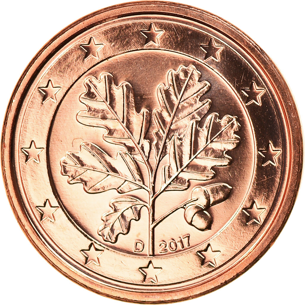 Bundesrepublik Deutschland, Euro Cent, 2017, Munich, UNZ, Copper Plated Steel
