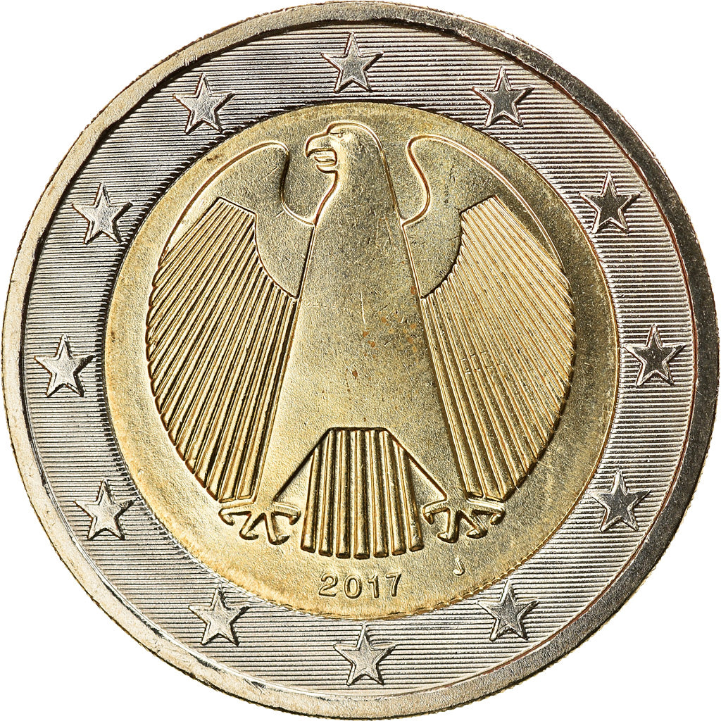 GERMANY - FEDERAL REPUBLIC, 2 Euro, 2017, Hambourg, MS(63), Bi-Metallic, KM:New