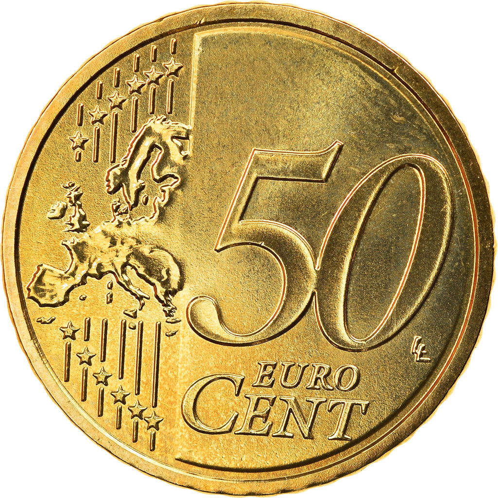 GERMANY - FEDERAL REPUBLIC, 50 Euro Cent, 2017, Hambourg, MS(63), Brass, KM:New