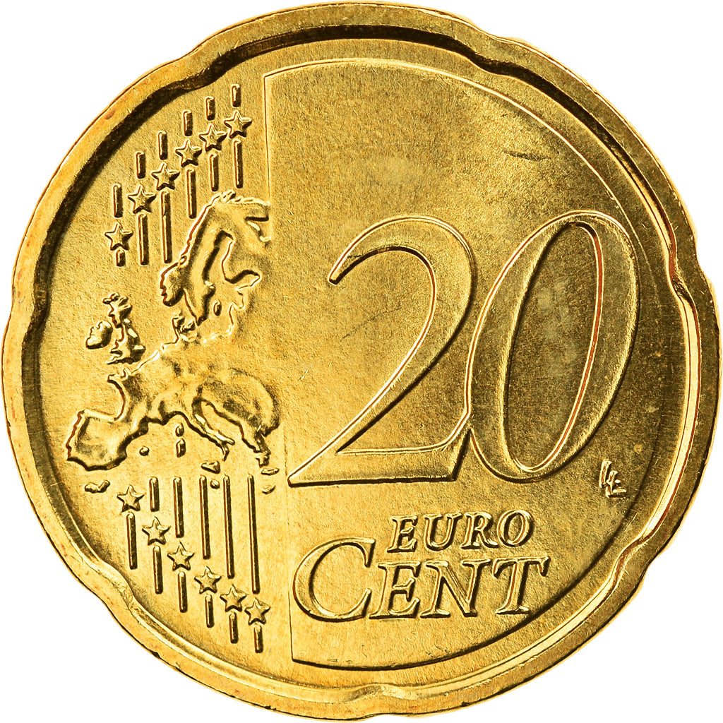 GERMANY - FEDERAL REPUBLIC, 20 Euro Cent, 2017, Hambourg, MS(63), Brass, KM:New
