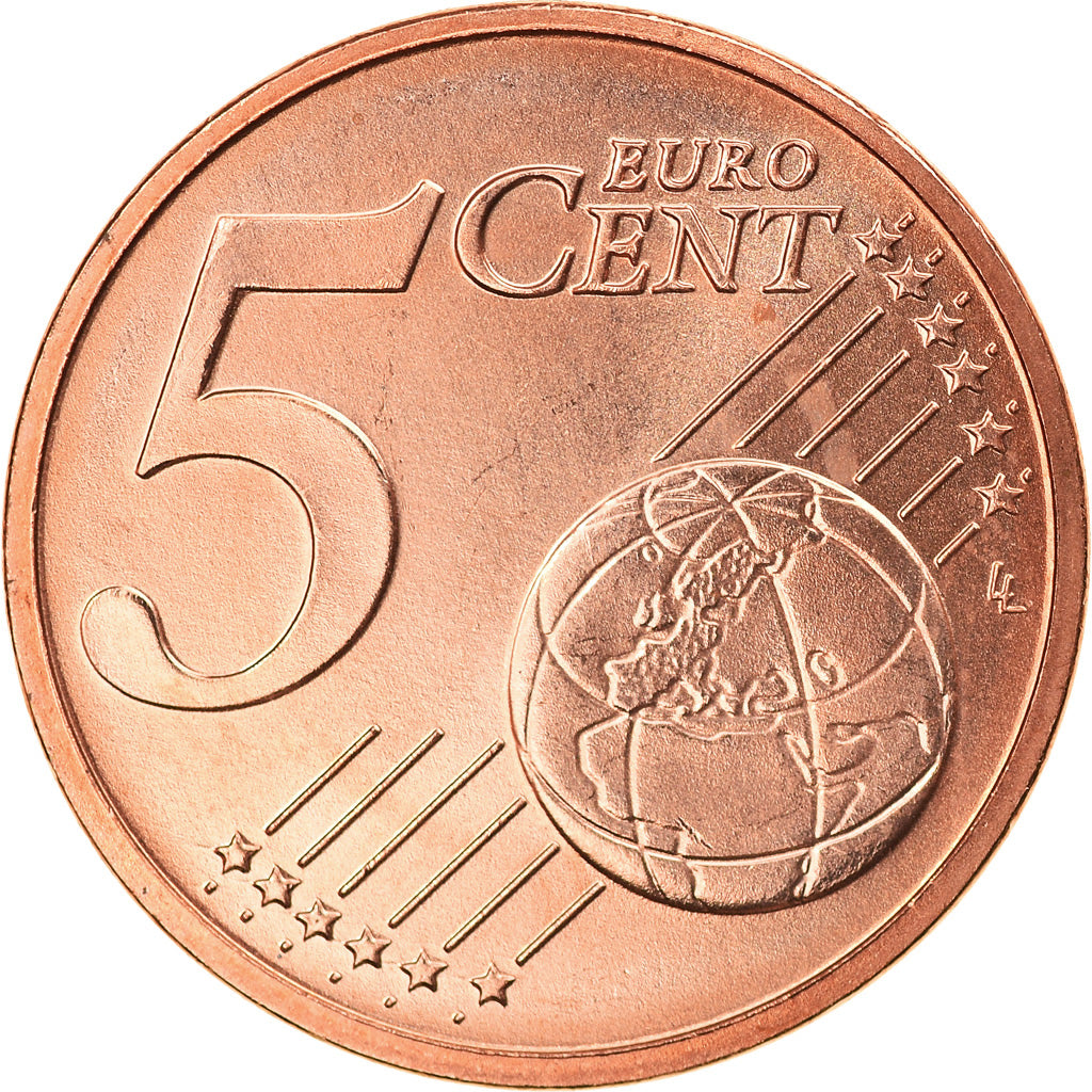GERMANY - FEDERAL REPUBLIC, 5 Euro Cent, 2017, Hambourg, MS(63), Copper Plated